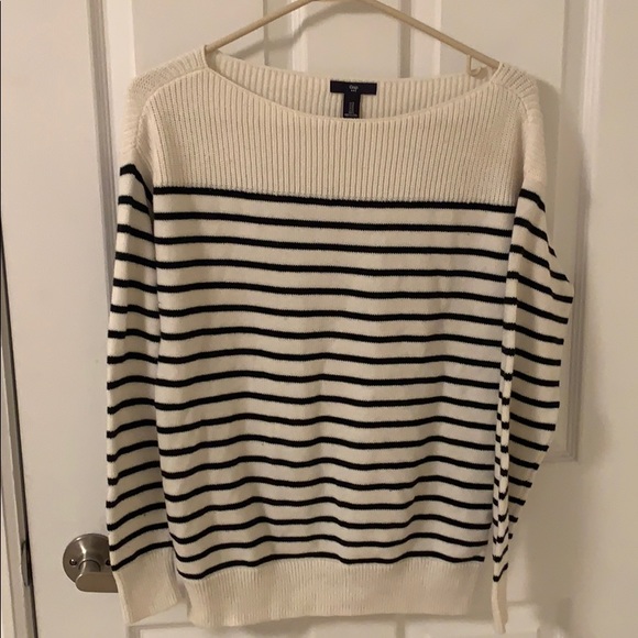 Boatneck striped knit Gap sweater - Picture 1 of 2